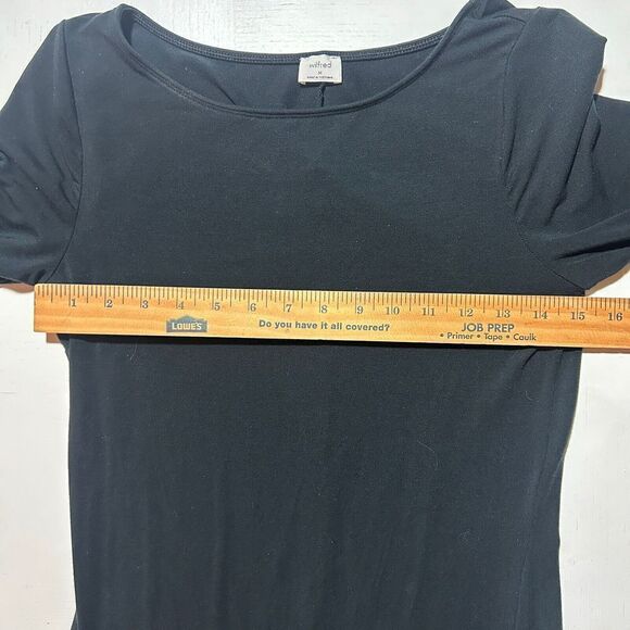 Aritzia Wilfred Black Neptune Dress Maxi Bodycon Size Medium - Picture 8 of 13